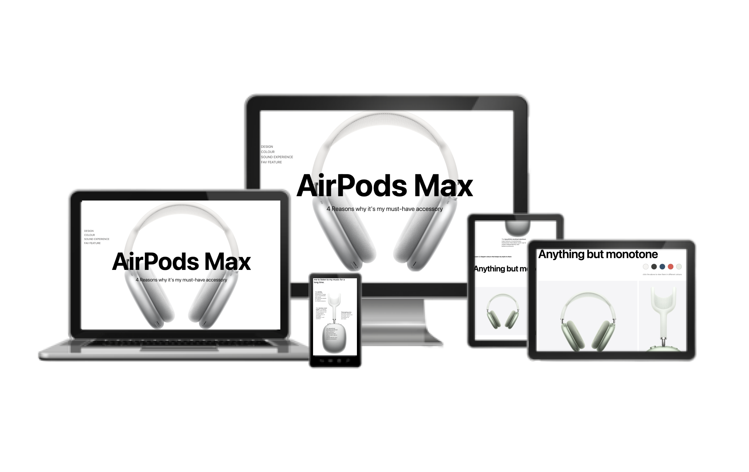 airpods max landing page